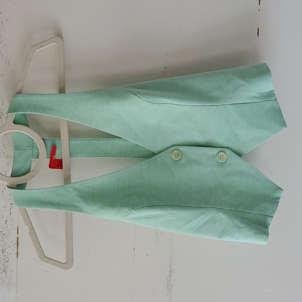 Mint green vest halter